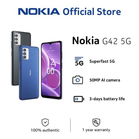 Nokia G42 5G Smartphone 6.56 Inches 50MP Triple AI Camera 3-day Battery ...