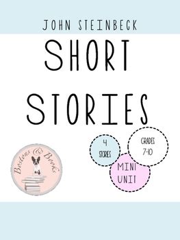 John Steinbeck Short Stories Mini Unit by Bostons and Books | TpT