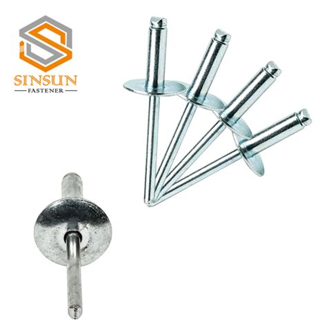 Wholesale Aluminum Open End Large Flange Blind Rivets Manufacturer And