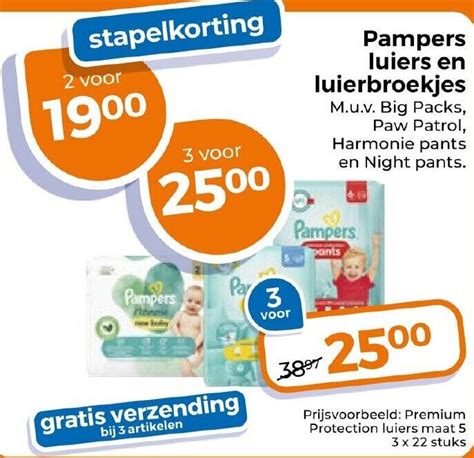 Pampers Luiers En Luierbroekjes Aanbieding Bij Trekpleister