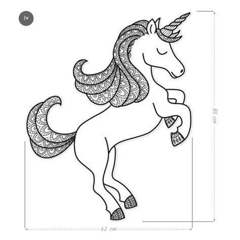 Wandsticker Zum Ausmalen Einhorn Mama Labels