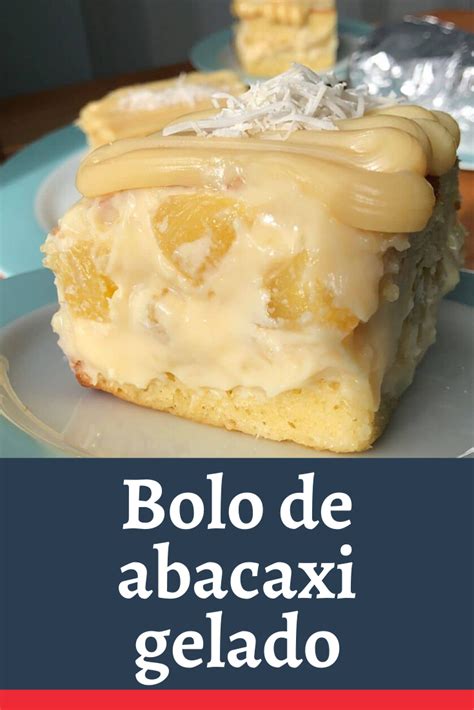 Bolo Gelado De Abacaxi Coco Artofit