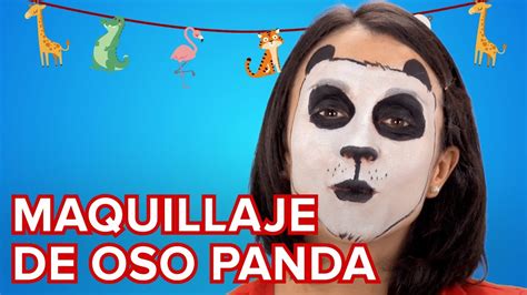 Maquillaje De Oso Panda Para Niños Tutorial De Maquillajes De