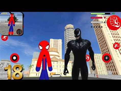 Amazing Spiderman Stickman Rope Hero City Of Mafia 18 Android Gameplay