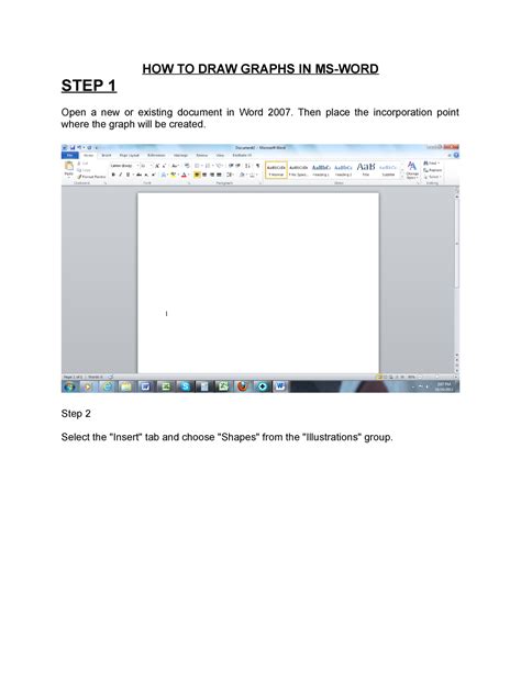How to make graphs in MS Word 2007 and latest versions - HOW TO DRAW ...