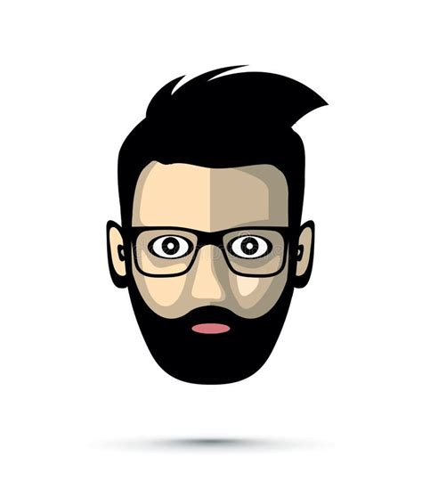 Icono Del Hombre De La Barba Ilustraci N Del Vector Ilustraci N De