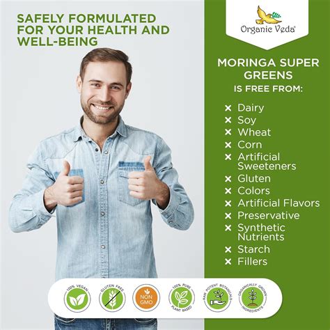 Organic Veda Moringa Powder Super Greens X Extracto Concentrado De