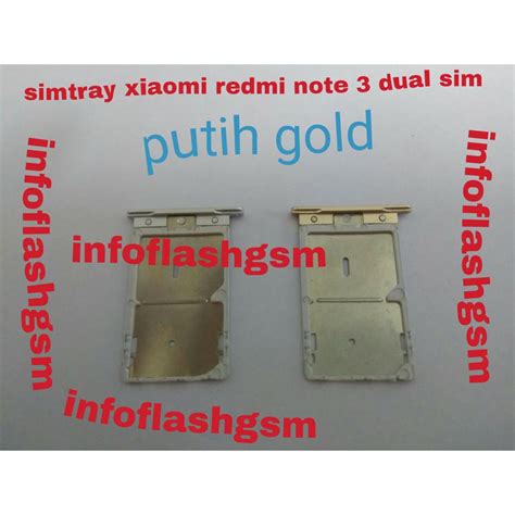 Jual Simtray Simlock Tempat Kartu Xiaomi Redmi Note 3 Dual Sim Shopee Indonesia