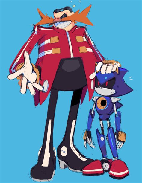 Dr Eggman And Metal Sonic Sonic Drawn By Motobug Danbooru