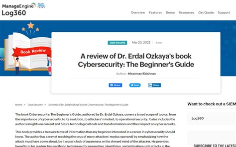 A Review Of Cybersecurity The Beginners Guide Informative Review