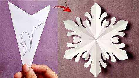 How To Make 6 Pointed Snowflakes With Paper And Scissors Christmas