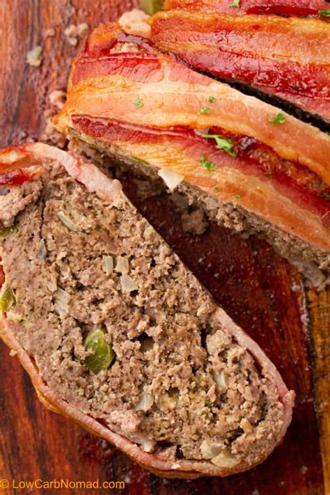 Easy Bacon Wrapped Meatloaf Low Carb Nomad