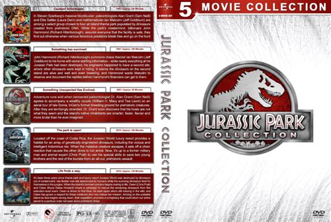 Jurassic Park Collection (5) (1993-2018) R1 Custom DVD Cover - DVDcover.Com