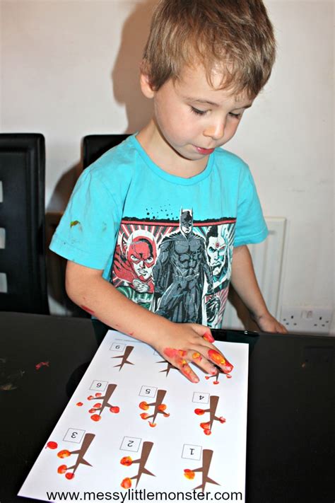 Falling Leaf Fingerprint Counting Messy Little Monster