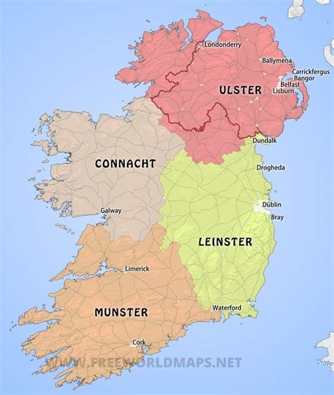 Ireland Political Map