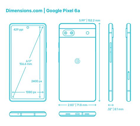 Google Pixel 6 Dimensions & Drawings | Dimensions.com