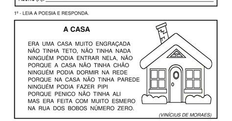 Atividade A Casa Vinicius De Moraes