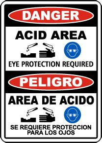 Acid Ppe Signs Get Off Now