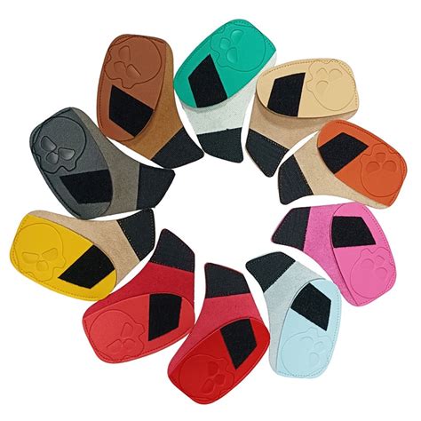 Golf Iron Covers 10pcs Colorful Golf Iron Head Covers Leather Golf Iron