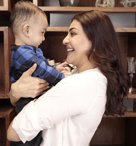 Birthday Special Kajal Aggarwals Cute Moments With Son Neil Kitchlu