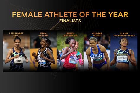 Finalists announced for Female World Athlete of the Year 2020 | PRESS ...