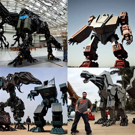 KREA Giant Mech Robot Is Real Leather Dinosaurs Robot Legs Are