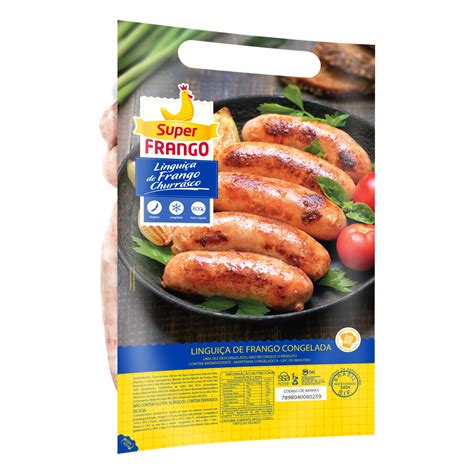 LINGUIÇA DE FRANGO PARA CHURRASCO SUPER FRANGO 800G GTIN EAN UPC