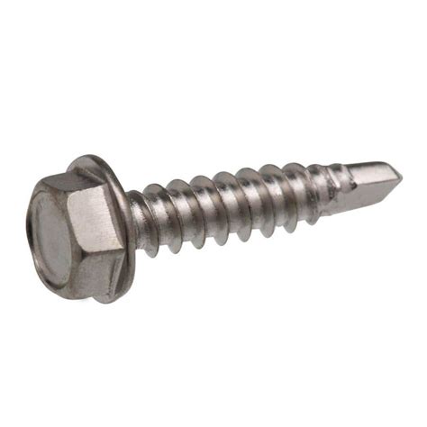 Crown Bolt 8 1 In External Hex Flange Hex Head Sheet Metal Screws