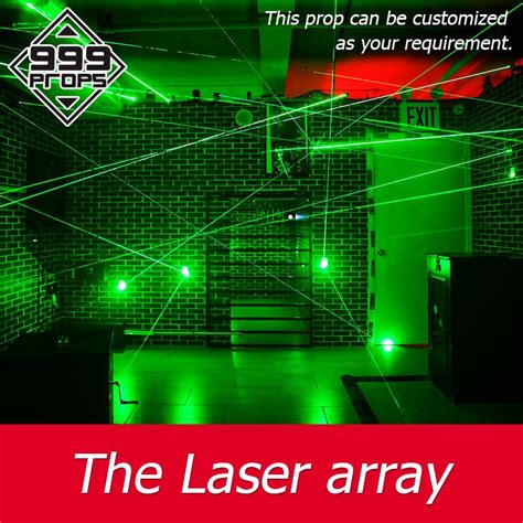 Green laser maze for escape room game laser array accross laser room ...