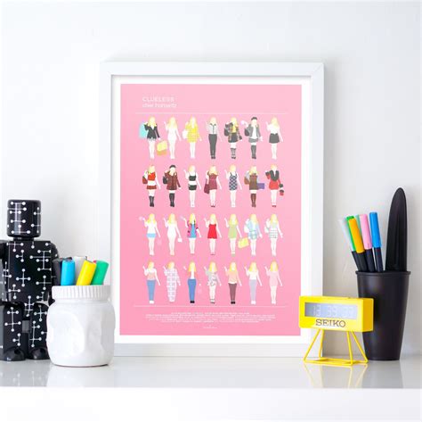 Clueless Movie Poster Cher Horowitz And All Her Looks Etsy