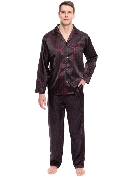 Mens Satin Sleepwearpajama Set Noble Mount