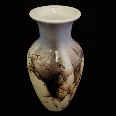 Horse Hair Raku Vase Etsy