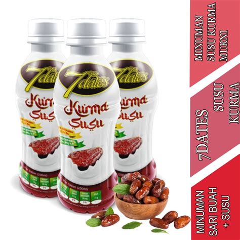 Jual Minuman Susu Kurma Murni 7Dates Susu Kurma Minuman Sari Buah