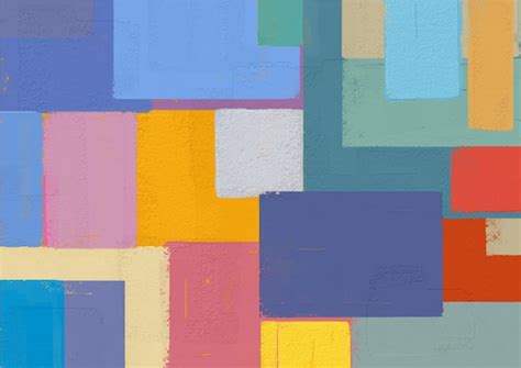 Premium Vector | Abstract painting colorful squares shape.