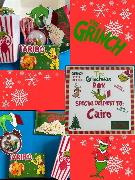 Grinchmas Boxes Grinchmas Eve Boxes Grinchmas Presents Grinch Boxes Etsy