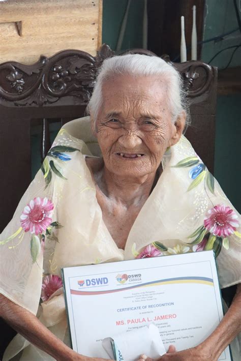 Unknowingly 100 A Centenarians Surprise Dswd Field Office Caraga