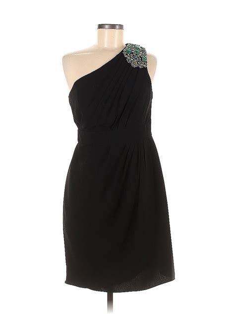 Shoshanna Solid Black Cocktail Dress Size 8 85 Off Thredup