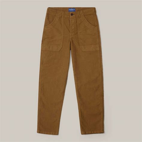 Lusine Bleue Moleskin Work Pants Brown L Usine Bleue