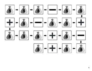 Alternating Attention Add Subtract Money By Claire SLP TpT