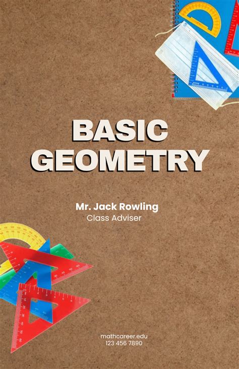 brown math geometry poster template  edit