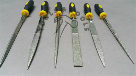 Quality Diamond File Steel Quenched 6 Pcs Finishing Tool With Handle ...