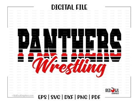 Wrestling Svg Panther Wrestling Svg Panther Panthers Wrestling Mom