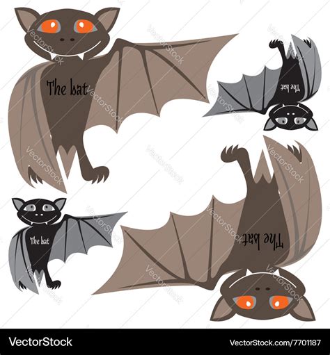 Halloween bats Royalty Free Vector Image - VectorStock