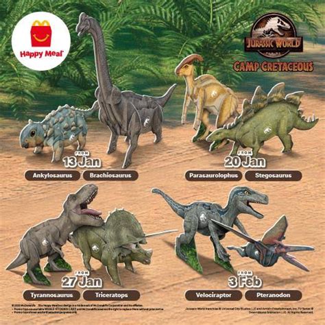 Jual Mainan Happy Meal Mcd Jurassic World Camp Cretaceous Shopee