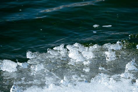 Close Up Of Ice On Water · Free Stock Photo