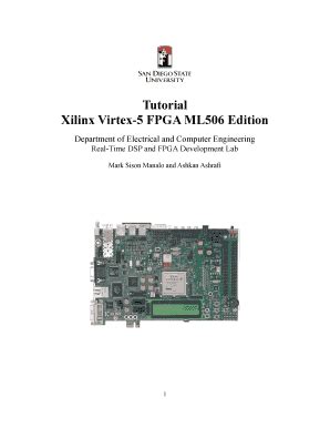 Fillable Online Jason Sdsu Xilinx Virtex Fpga Ml Edition Form Fax