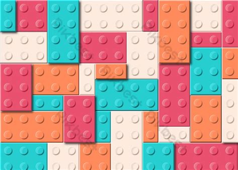 Lego Brick Geometric Color Education Background | AI Free Download ...