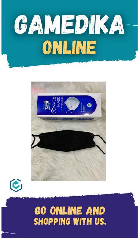 Sensi Masker Convex Lapis Warna Hitam Isi Per Box