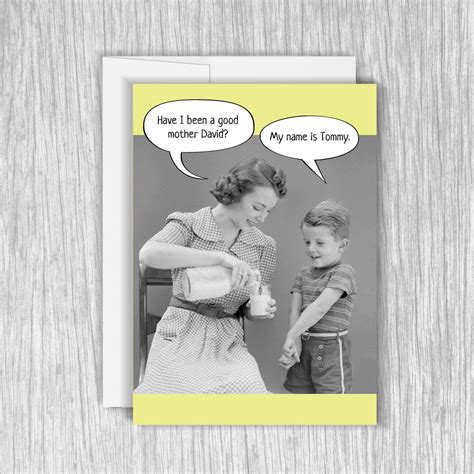 Funny Forgetful Mother Birthday Card, Funny Birthday Card, Funny ...