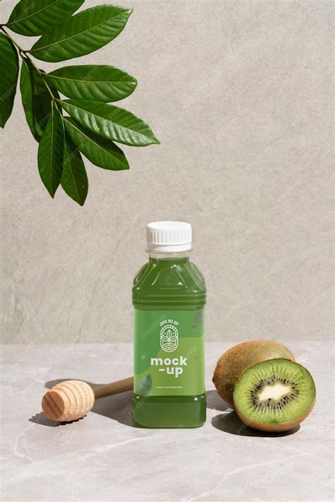 Premium PSD | Fruit juice bottle mockup design